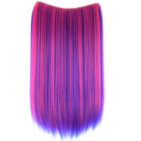 TOPREETY Heat Resistant Synthetic Fiber 140gr Silky Straight 4 clips on V shaped clip in hair Extensions VC006 Wig  Hair Extensions  Pads