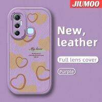 JIUMOO เคสสำหรับ Infinix Hot 11S กระแสแฟชั่นแบรนด์สวยงามเคสโทรศัพท์บางนุ่มหนังซิลิกาเจลปกป้องเลนส์จากเคสกันกระแทก