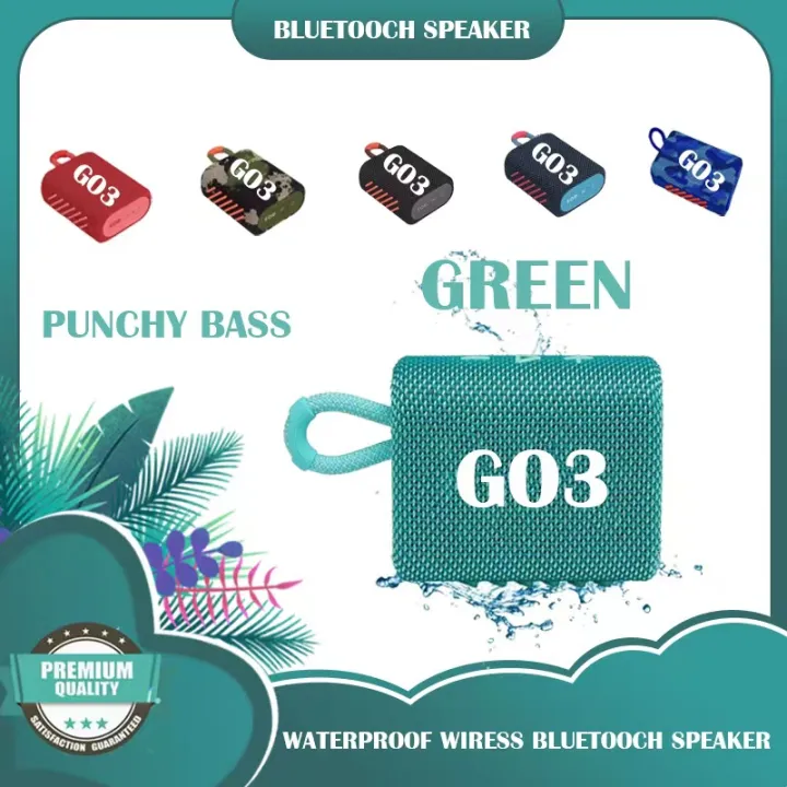 GO 3 / GO3 Portable Waterproof Wireless Bluetooth Speaker Wireless Bluetooth Speakers volume