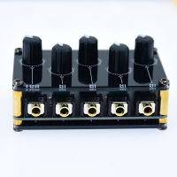 Mix 4 Way 1/8" Inch In 1 Out Stereo Passive Mixer Headphone Sound Audio Speaker Splitter Selector Switcher 3.5Mm Udio Switch Box