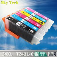 ตลับหมึก24XL ที่เข้ากันได้สำหรับ T2436 T2431สำหรับการแสดงภาพของ Epson XP-55 XP-750 XP-760 XP-850 XP-860 XP-960 XP-950ฯลฯ