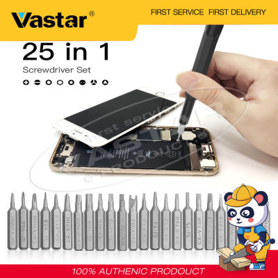 Vastar ชุดไขควง25 In 1,ไขควงบิต + ปากกาไขควงหัวแฉกไขควงแบนไขควงรูปพิเศษสำหรับซ่อมโทรศัพท์มือถือไขควงสำหรับซ่อมคอมพิวเตอร์