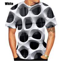 2023 new2023 Mens Printed 3D Geometric Pattern Digital Printing Casual Fashion Short Sleeve T-shirt