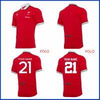 2021เวลส์ WRU โปโลรักบี้ย์2021/2022เวลส์บ้านรักบี้ย์เวลส์โปโลกีฬาเสื้อการฝึกอบรมย์แจ็คเก็ตขนาด S--5XL