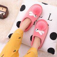 【cw】 2020 New Warm Slippers Cotton Shoes Male And Female Pluch Indoor