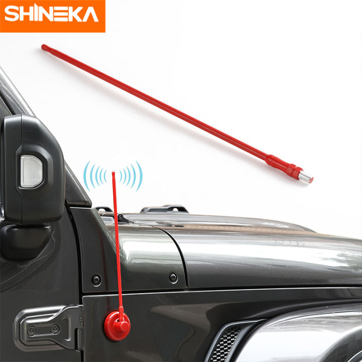 SHINEKA Car AM FM Antenna Mast for Jeep Wrangler JK 20072017 Satellite