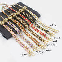 【CW】Women Handbag Chain Shoulder Bag Strap Metal Chain ided Bag Chain Round Ball Chain Textur Adjustable Bag Handle Smooth Strap