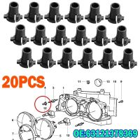 หมุดยึดคลิปสกรูปรับไฟหน้ารถ20ชิ้น63121378369สำหรับ BMW 3 5 6 7 8ซีรีส์ E30 E34 E24 E31 E32