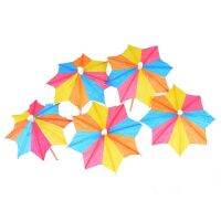 144PCS Drink Umbrella Mix Color Cocktail Decoration Paper Cocktail Umbrella Sign Party Birthday Disposable