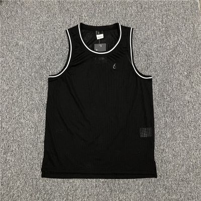 【Ready】🌈 s fitness quick-dryg trag brele loose basketb seless t- y mesh mens tank top