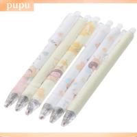 PUPU 6ชิ้นค่ะ ปากกาลูกลื่น หมึกสีดำ 0.5มม. ปากกาลูกลื่นแบบลูกกลิ้ง Journaling พับเก็บได้ ปากกาสำหรับเขียน ออฟฟิศสำหรับทำงาน