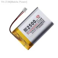 2Pcs/Lot 3.7V 103450 2500MAh Polymer Lithium Li-po Rechargeable Battery [ Hot sell ] Makita Power