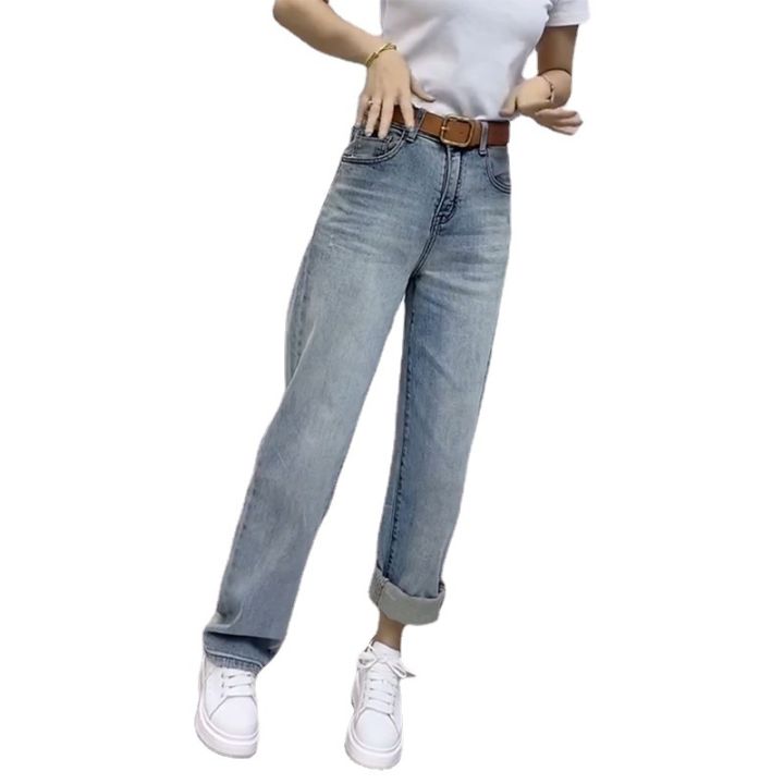 plus-size-straight-jeans-womens-spring-summer-2023-new-high-waist-plump-girls-figure-flattering-mopping-pants-narrow-wide-leg-pants-fashion