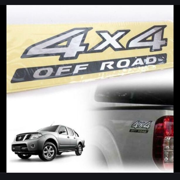 สติ๊กเกอร์แบบดั้งเดิมรถ-ติดแก้มท้ายรถ-nissan-navara-คำว่า-4x4-off-road-นิสสัน-sticker-แต่งรถ-ติดรถ-นาวาร่า-4x4-offroad-สวย-งานดี-หายาก