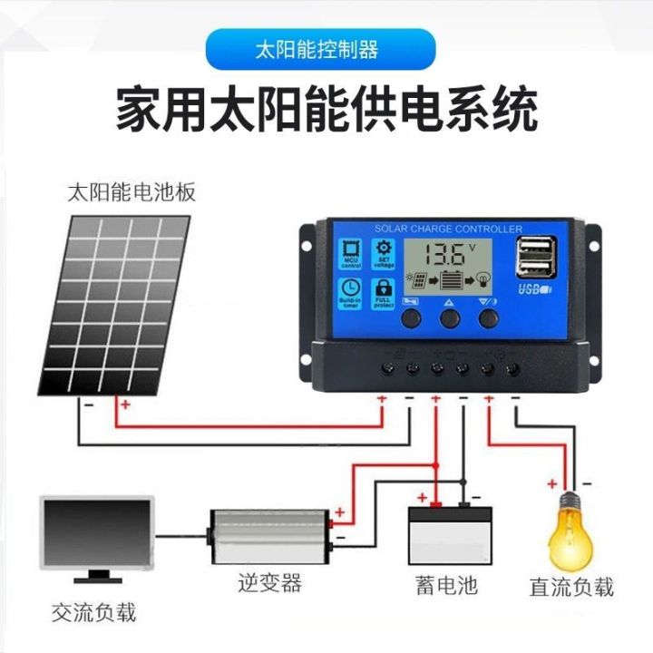 solar-panel-controller-automatic-charge-and-discharge-1224v-lead-acid-lithium-battery-universal-photovoltaic-power-generation-street-lamp-light-control