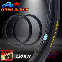 วงล้ออลูมิเนียม ล้อ COM EXTREME ALL ll ขนาด 1.20 X 17 ขอบเรียบ แพ็คคู่ จำนวน 2 วง ล้อคอม เอ็กซ์ตรีม ตัวใหม่ ขนาด 1.20 ขอบ 17 ของแท้ จำนวน 2 วง ล้อเวฟ