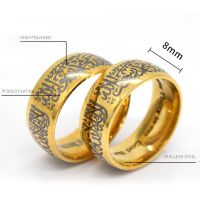 Muslim Islam Ring Jewelry Stainless Steel Women Men Lover Anniversary Gift MSOP