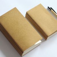 Standard/Pocket Kraft Paper Notebook Blank Notepad Diary Journal Travelers Notebook Refill Planner Organizer Filler Paper