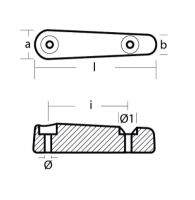 martyr anodes 1009358 arenson large zing ARNLARGE ซิงค์ท้องเรือ ทรานซั่ม หรือทริมแทบ ป้องกันการกัดกร่อน