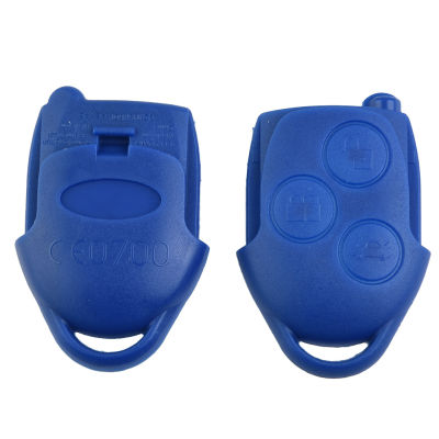 A CW】nd New Key Fob Case Remote Cover 2006-2014 3 Button ABS Accessories BLUE Fits For CONNEC T MK7 For Ford Transit