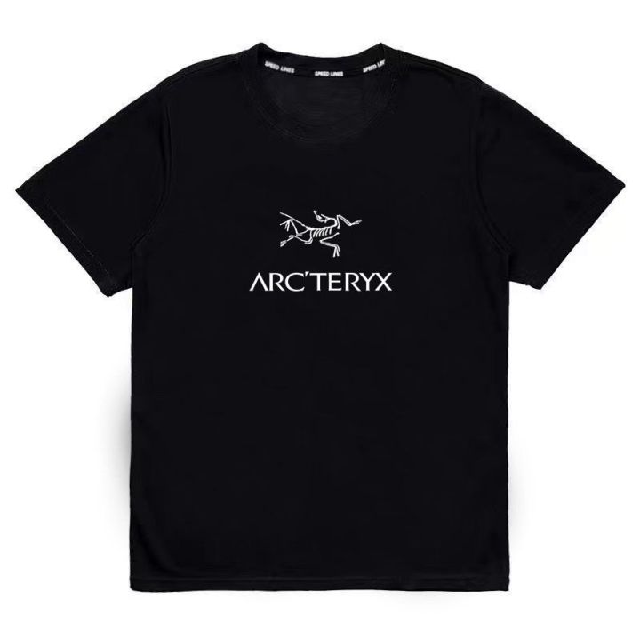 เสื้อกล้าม-arcteryx-เสื้อยืดลายนกสำหรับหน้าร้อน-เสื้อยืดแห้งเร็วสำหรับผู้ชายแบบบางตาข่ายแขนสั้นระบายอากาศได้ดีสำหรับใส่วิ่งออกกำลังกายด้วยเหงื่อชุดเสื้อผ้าเล่นโยคะ