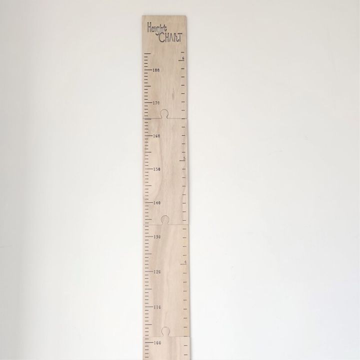 ไม้บรรทัดตารางความสูงเติบโตไม้สำหรับเด็กแบบนอร์ดิกเกจวัดความสูง-hiasan-kamar-วัดผนังสติกเกอร์อุณหภูมิ60-210ซม