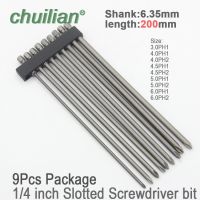 ✿☋✖ 1Pcs 200mm long Hex Shank Magnetic Phillips Cross Screwdriver Bit Electric Screwdriver Head