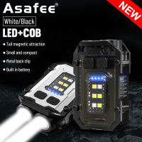 Asafee V327 LED+COB Mini flashlight Portable Keychain Light 800LM Leisure Work Light 8 modes Built in battery IPX5 Waterproof