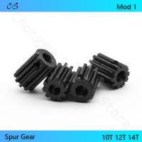 Mod 1 Pinion Gears 10T 12T 14T Bore 4 5 6 6.35 7mm 45 # Steel Spur Gear Transmission อุปกรณ์เสริมชิ้นส่วนมอเตอร์-ioec53 shop