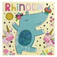 Make believe ideas - rhinocorn rhinohorn two-way Sequin Book self exploration journey 3-6 year old childrens Enlightenment English story picture book parent-child reading English original imported childrens book