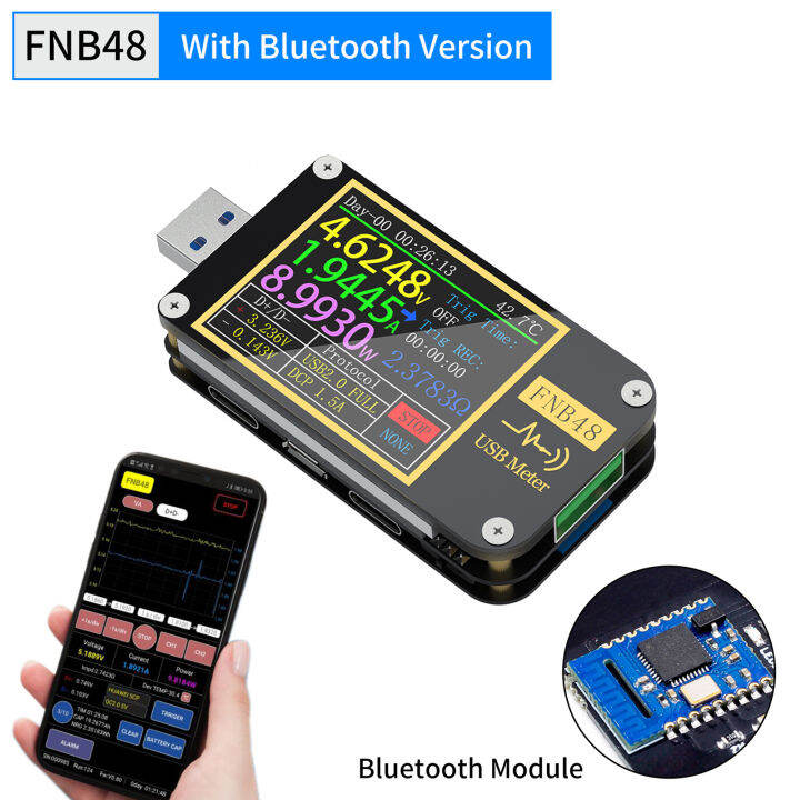 FNIRSIFNB48 Voltmeter Layar Tampilan 1.77 Inci Ponsel Multifungsi