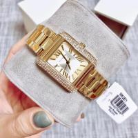 นาฬิกาข้อมือผู้หญิง MICHAEL KORS Silver Tone Dial Gold Tone Bracelet Ladies Watch MK3571