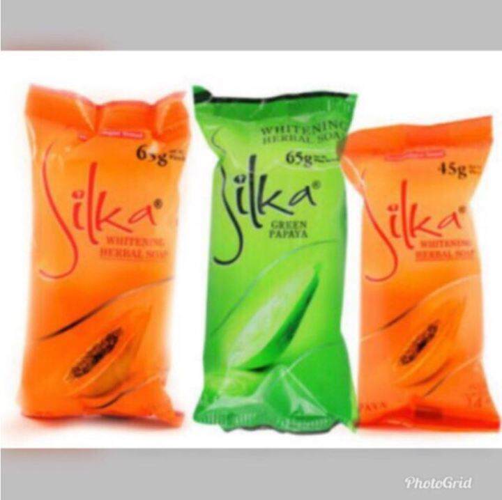 SILKA PAPAYA BAR SOAP 65G / 12'S | Lazada PH