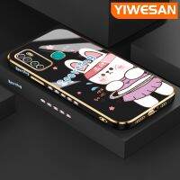 YIWESAN เคสสำหรับ Infinix Hot 9 Pro เคส X655C ลายการ์ตูนกระต่ายกีฬากันกระแทกสุดหรูดีไซน์ใหม่แฟชั่นแบบบางนิ่มโทรศัพท์คลุมทั้งหมดเคสป้องกันเลนส์กล้อง