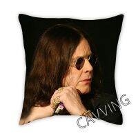 OZZY OSBOURNE 3D printed polyester decorative throw pillowcase square zipper pillowcase fan shaped gift home decoration Sellertosupportfreecustomization. Double sided printing design for pillows.