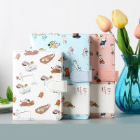 2021 creative cute cat magnetic buckle notebook leather girl color inside page binding diary gift School Stationery