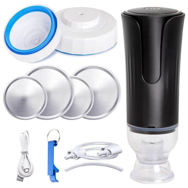 Mason Jar Vacuum Sealer for Wide & Regular Mouth Canning Jars , Jar