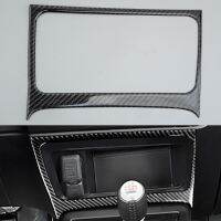 Black Carbon Fiber Front Center Console Storage Box Trim Cover Fit for Honda Civic 8th Gen 2011 2010 2009 2008 2007 2006