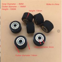 【The-Best】 Al Hasub Trading 2PCS 4X10X14mm ทองแดง Core Pinch Roller ลูกกลิ้งความดันล้อสำหรับ Mimaki CG-60SR CG-130SR CG-130เครื่องตัดไวนิล Plotter