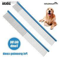 ₪❁◇ Dog Comb Beauty Hair Fur Removal Brush 30cm Stainless Steel Lightweight Pets Dog Cat Grooming Dematting Combs For Shaggy Dogs