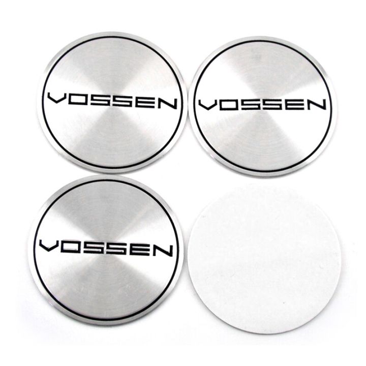 อัพเกรดใหม่-vossen-60มิลลิเมตรแบนอลูมิเนียมศูนย์ล้อหมวกรูปลอกตราสติกเกอร์รถสำหรับ-vossen-อาหารมื้อเย็นแสงล้อ