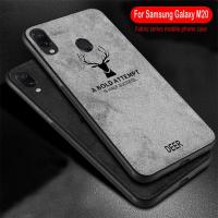 สำหรับ Samsung Galaxy A70 A50 A50s A40 A30 A30s A20 A10,ผ้าผ้ากวาง Deer Soft ซิลิโคน TPU ปกหลังรูปแบบ Elk