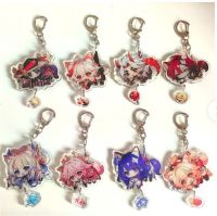 Hot Anime Game Genshin Keychain Atataki Itto Kunikuzushi Xiao Tartaglia Kazuha Cartoon Chain Props