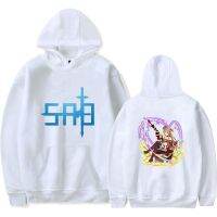 Sword Art Online-Sudadera con capucha para hombre y mujer, suéter holgado y cálido con estampado de letras Harajuku, moda de otoño e invierno, 2021