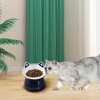 จานชามอาหารแมวเซรามิกแบบยกสูงสำหรับแมวชามยกน้ำ11.5ซม. X 8ซม.