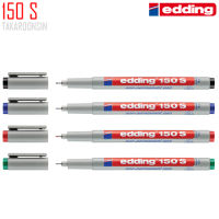 ปากกาเขียนแผ่นใส ลบได้ หัว S 150 EDDING (แพ็ค10ด้าม)