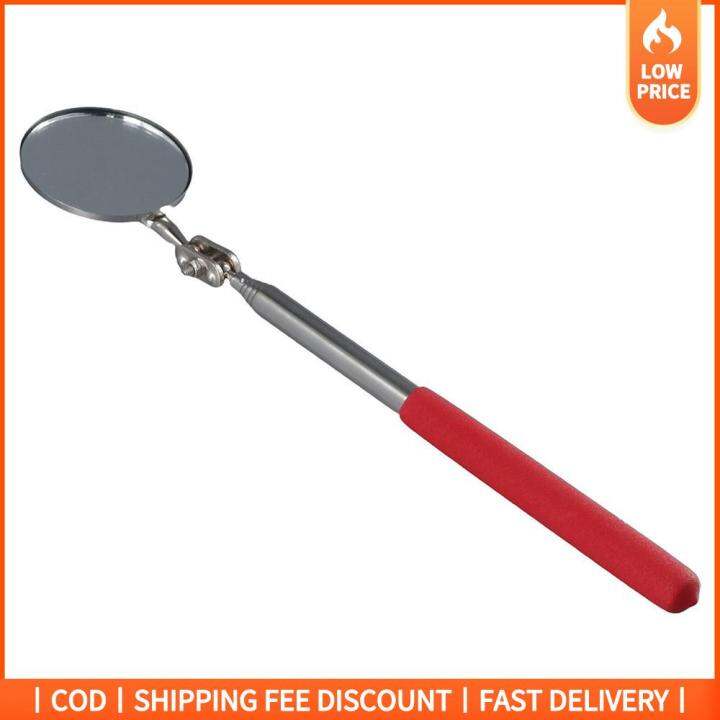 GOOD MOOD BEAUTY Round Flexible Inspection Mirror Stainless Steel 360