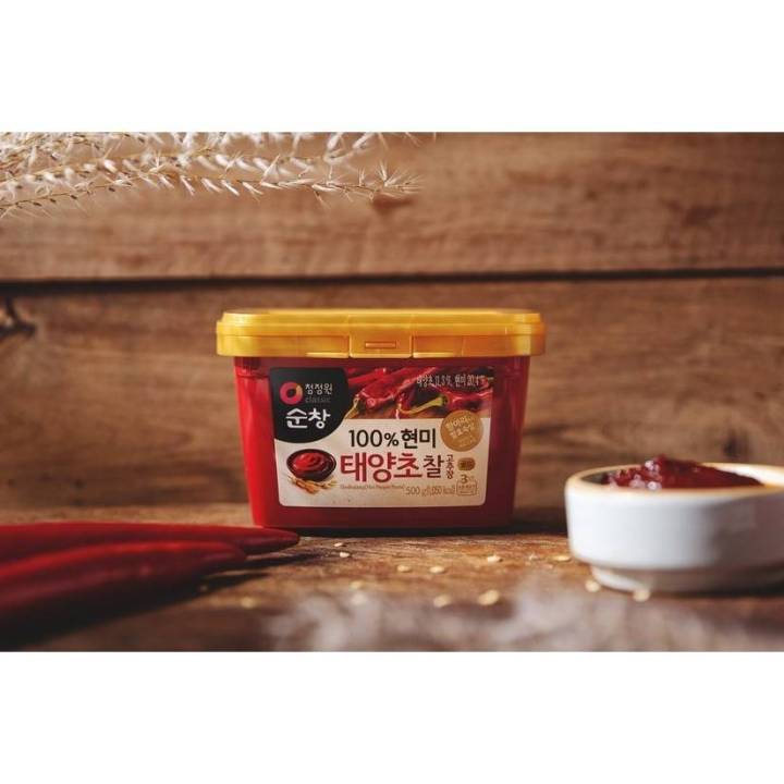 โคชูจัง-พริกแกงเกาหลี-ชองจองวอนfrom-korea-gochujang-chungjungone-brand-500g