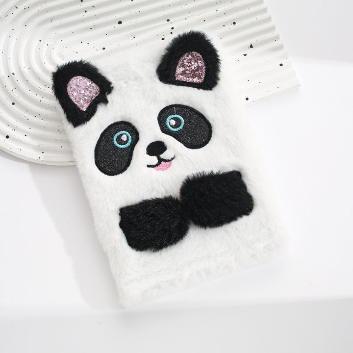 plush-cover-notebook-plush-embroidery-notebook-cute-notebook-cartoon-notebook-plush-notebook-creative-notebook