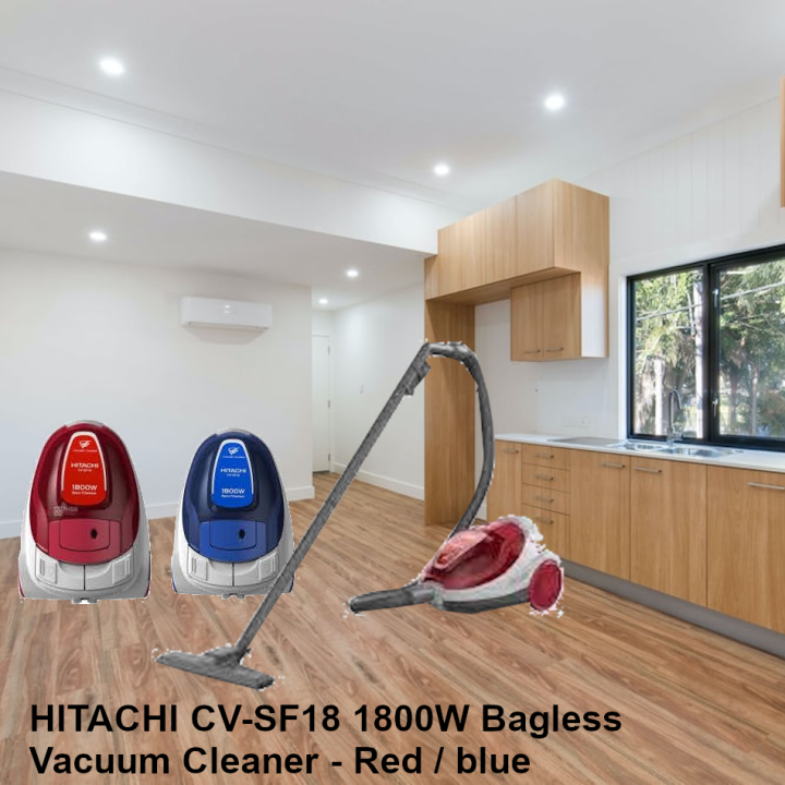 HITACHI CVSF18 1800W Bagless Vacuum Cleaner Red / blue Lazada